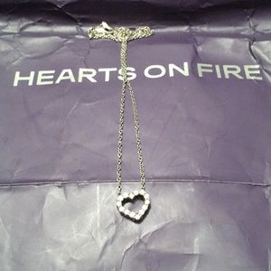 Hearts on fire diamond pendant necklace